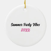 私に私の足を下ろさない – おもしろい Flamingo セラミックオーナメント (裏面)