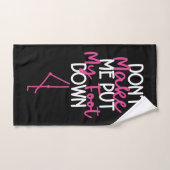 私に私の足を下ろさない – おもしろい Flamingo バスタオルセット (ハンドタオル)