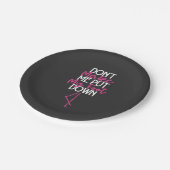 私に私の足を下ろさない – おもしろい Flamingo ペーパープレート (アングル)