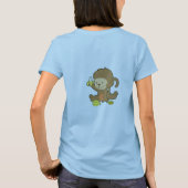 私に私の飛んでいるな猿を呼ばせます Tシャツ (裏面)