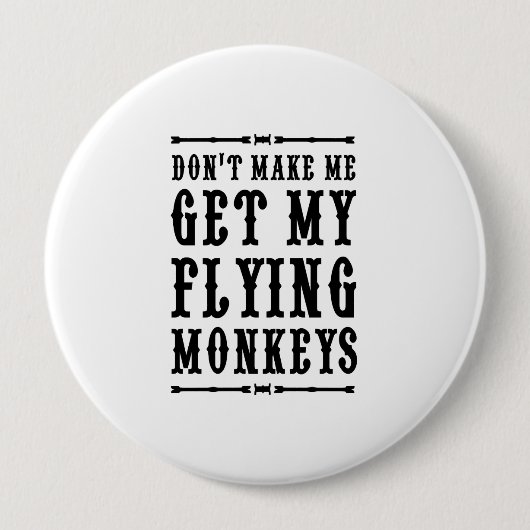 私に私の飛んでいるな猿を得させます 缶バッジ (正面)