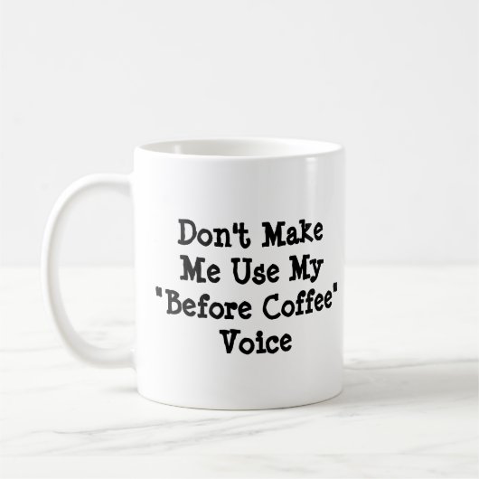 私に私のB.Cの声を使わせない – Mug-A-Tude コーヒーマグカップ (左)