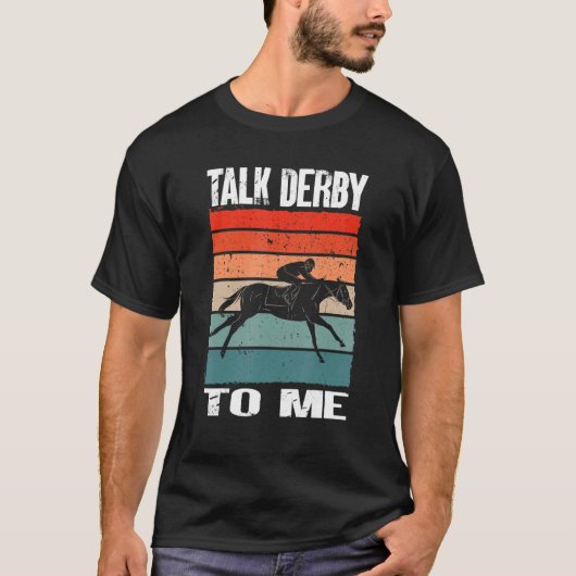 私に競馬トークダービー Tシャツ (正面)