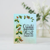 私に純粋なハート詩篇を作成51:10 ポストカード (スタンド正面)