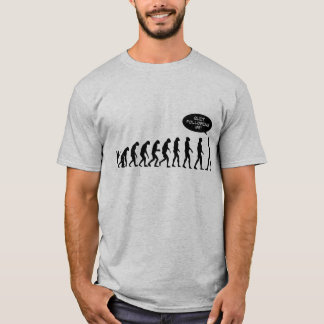 私に続くことをやめて下さい! 進化のワイシャツ Tシャツ