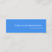 私に続くruか。 Twtr/FBblu Dbleは細い味方しました スキニー名刺 (裏面)