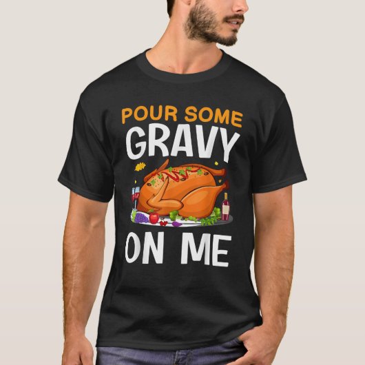私に肉汁を注ぐ Tシャツ (正面)