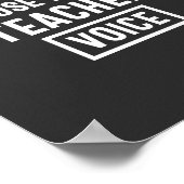 私に自分の声を使わせない先生 ポスター (角)