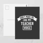私に自分の声を使わせない先生 ポストカード (正面/裏面)