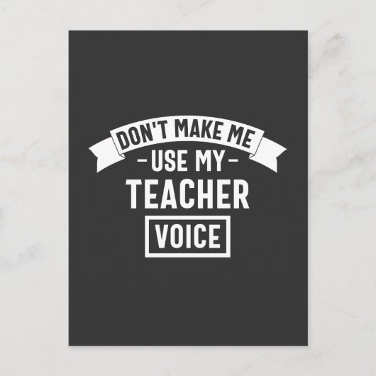 私に自分の声を使わせない先生 ポストカード (正面)