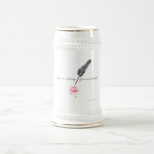 私に自由を与えますか、または私に死を与えて下さい ビールジョッキ (中央)