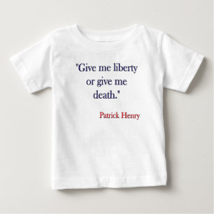 私に自由を与えますか、または私に死パトリック・ヘンリーを与えて下さ ベビーTシャツ