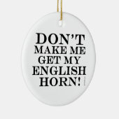 私に英語のホルンを取らせるな セラミックオーナメント (右)