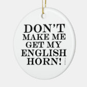 私に英語のホルンを取らせるな セラミックオーナメント (左)