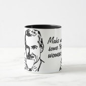 私に茶、女性をして下さい! マグカップ (中央)