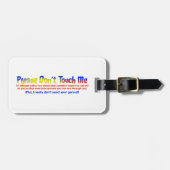 私に触れないで下さい ラゲッジタグ (正面横)