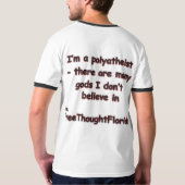 私に言って下さい Tシャツ (裏面)