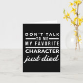 私に話しかけないで、好きなキャラが死んだの カード (黄色い花)