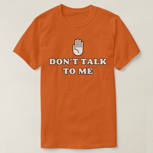 私に話しかけないで Tシャツ (デザイン正面)