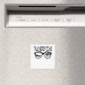 私に話しオタクギーク眼鏡ウィンキングアイグリーン マグネット (インサイチュ (食洗機))