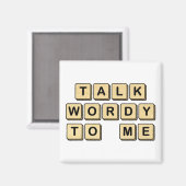 私に話し言葉を木製タイル磁石 マグネット (正面/裏面)