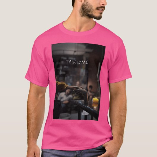 私に話すポスター01 Tシャツ (正面)