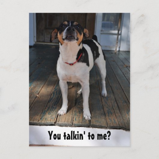 私に話を？ ポストカード (正面)