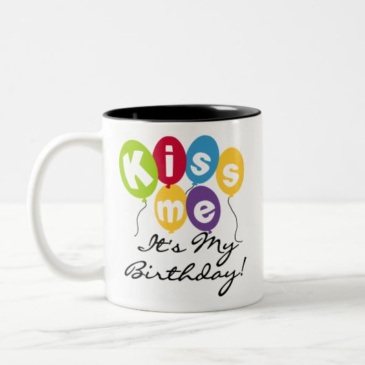 私に誕生日接吻して下さい ツートーンマグカップ (左)