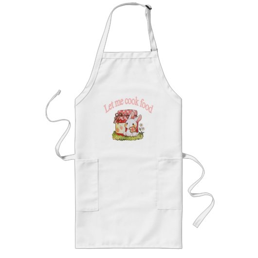 私に調理師食：長いエプロン ロングエプロン (正面)