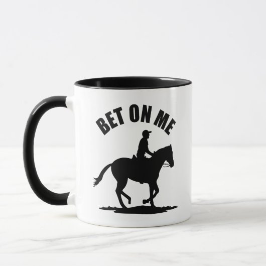私に賭ける – 競馬 マグカップ (左)