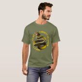 私に踏むな ガズデン旗 憲法修正第2条 Tシャツ (正面フル)