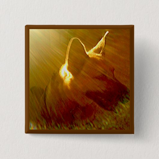 私に輝くドイツの羊飼い#1 缶バッジ (正面)