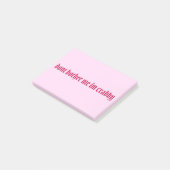 私に迷惑を掛けないで、ひねくれた引用文レッド ポストイット (アングル)