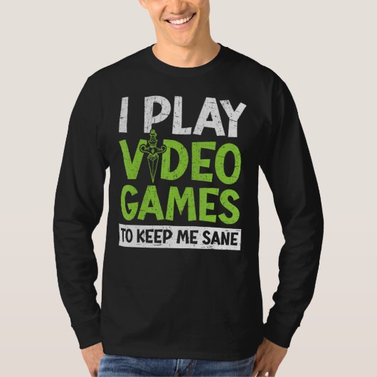 私に遊ビデオゲー保ムはSaneコンソールゲーマーG Tシャツ (正面)