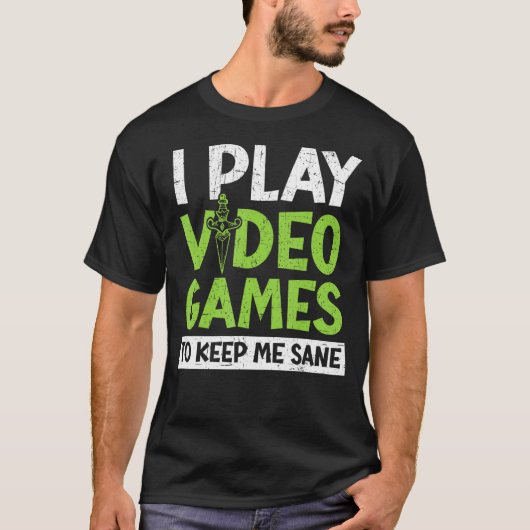 私に遊ビデオゲー保ムはSaneコンソールゲーマーG Tシャツ (正面)