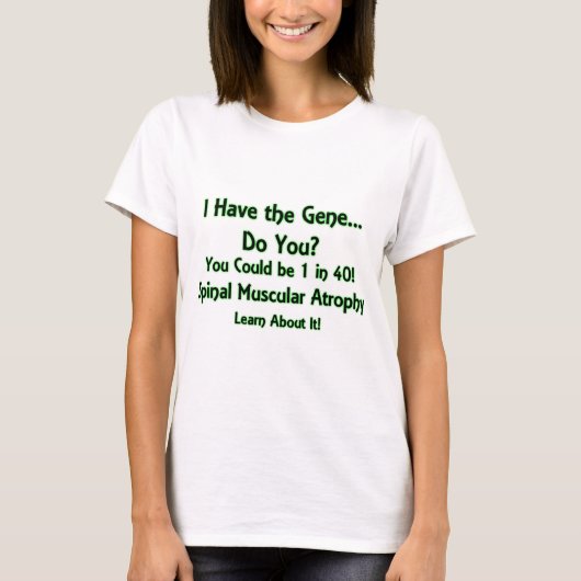私に遺伝子があります-か。 緑 Tシャツ (正面)
