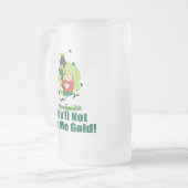 私に金ゴールドを得ません フロストグラスビールジョッキ (正面左)