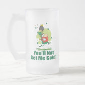 私に金ゴールドを得ません フロストグラスビールジョッキ (左)