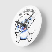 私に関してはBichon Frise It All About Me ラウンド壁時計 (傾斜)