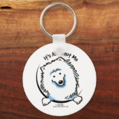 私に関して全てを話し合う キーホルダー (正面)