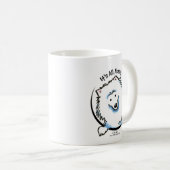 私に関して全てを話し合う コーヒーマグカップ (正面右)