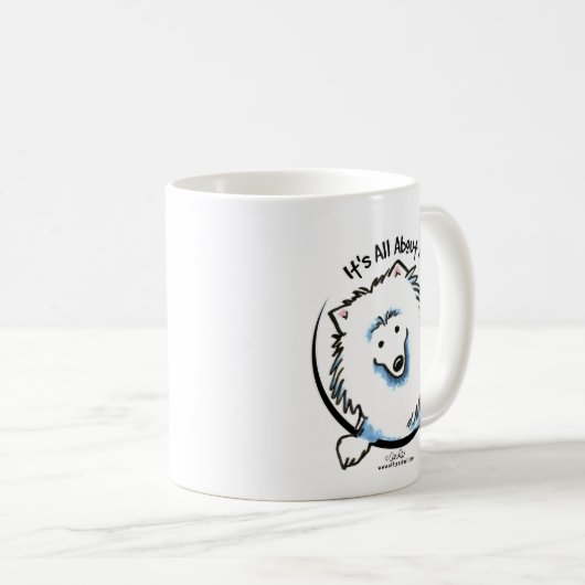 私に関して全てを話し合う コーヒーマグカップ (正面右)