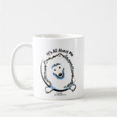 私に関して全てを話し合う コーヒーマグカップ (左)