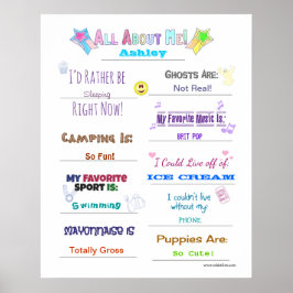 私に関する全てクイズ ポスター