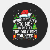 私に関係していることこそがあなたにとって本当に必要な唯一の贈り物なの ラウンドシール (正面)