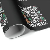 私に関係しているクリスマス家族クリスマスギフト ラッピングペーパー (ロールコーナー)