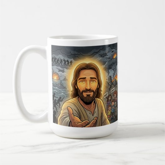 私に集中して コーヒーマグカップ (左)