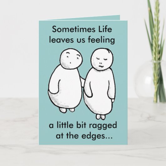 私に頼る – あなたがダウンした感じら カード (正面)