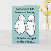 私に頼る – あなたがダウンした感じら カード (黄色い花)