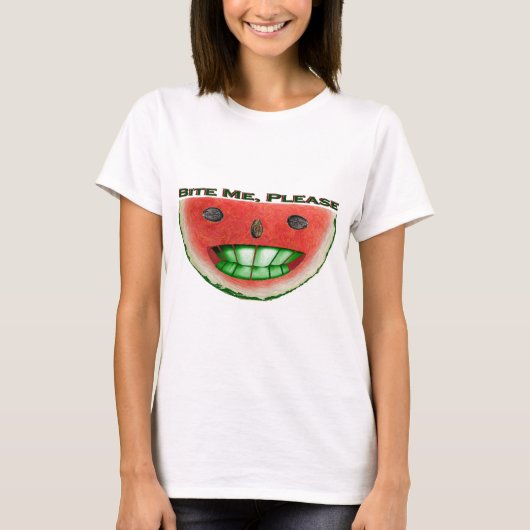 私に食べてスイカ Tシャツ (正面)
